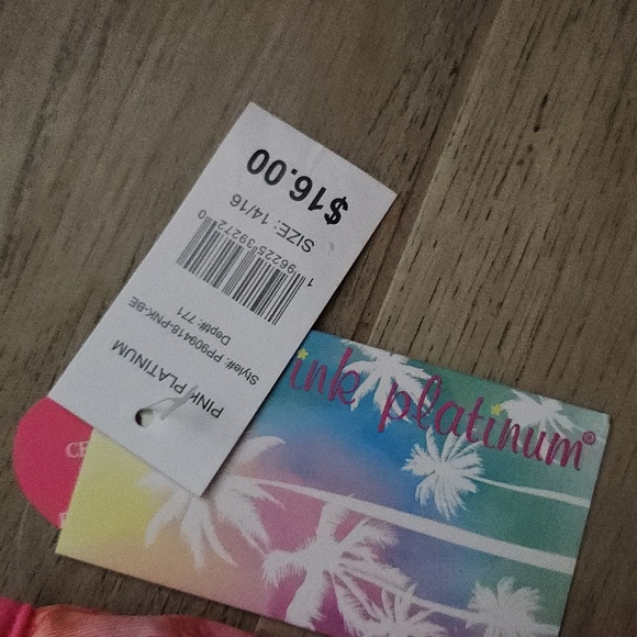 Girl's Pineapple Swimsuit - Picture 2 of 4